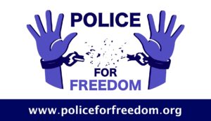 police for freedom logo english
