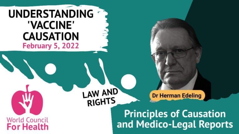UVC: Dr. Herman Edeling: Principles of Causation and Medico-Legal Reports