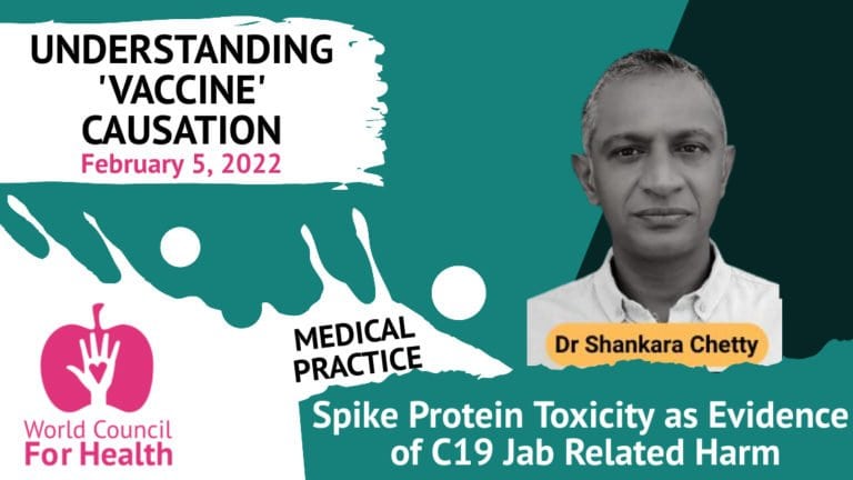 UVC: Dr. Shankara Chetty: Spike Protein Toxicity as Evidence of C19 Jab Related Harm