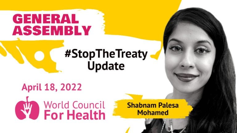 #StopTheTreaty Update with Shabnam Palesa Mohamed