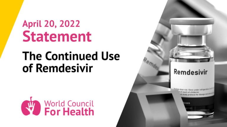 Declaración del Consejo Mundial de la Salud sobre el uso de Remdesivir