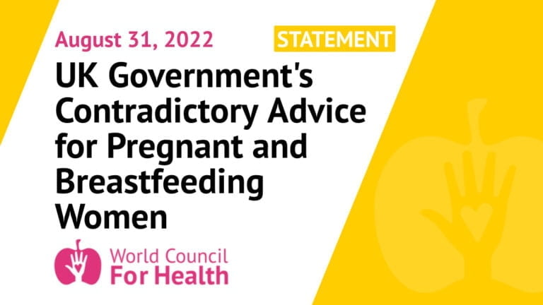 UK Government’s Contradictory Advice for Pregnant and Breastfeeding Women