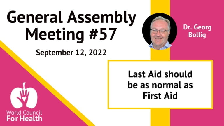 Last Aid should be as normal as First Aid with Dr. Georg Bollig