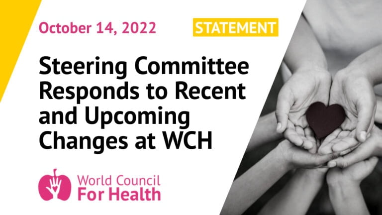 Steering Committee Responds to Recent and Upcoming Changes at WCH