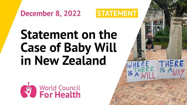 Statement on the Case of Baby W in New Zealand
