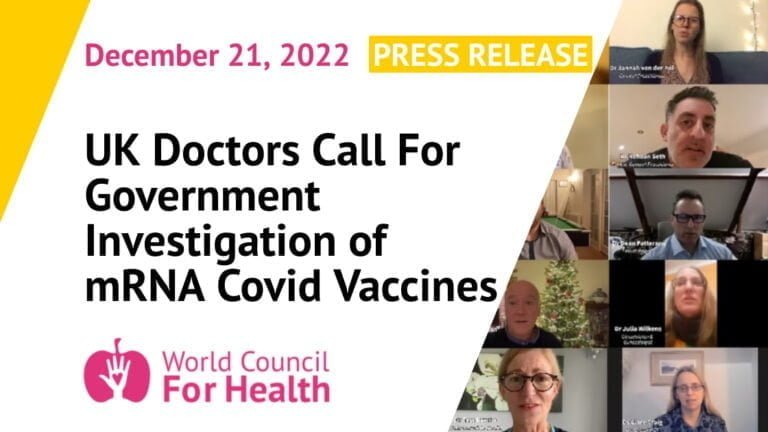 UK Doctors Call for Government Investigation of mRNA Covid Vaccines