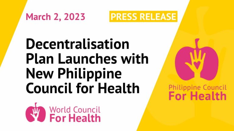 WCH Decentralisation Plan Launches with New Philippine Council for Health