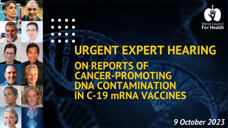 Urgent Expert Hearing on Reports of DNA Contamination in mRNA Vaccines